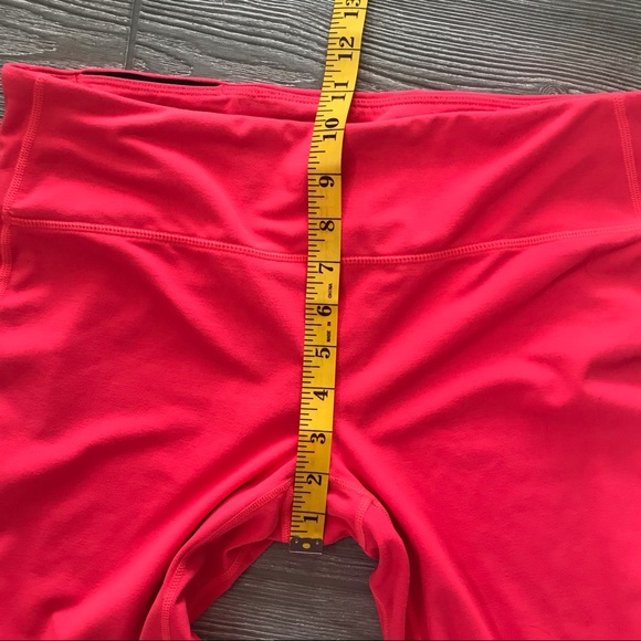 GAP FIT Neon Bright Pink Cropped Fitness Athletic Leggings - Picture 4 of 7